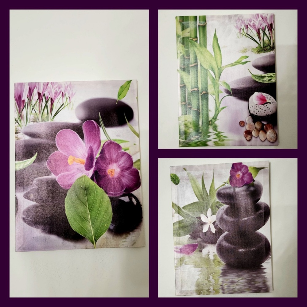 Set of three paintings